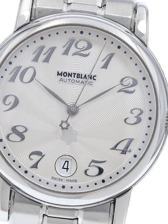 MONTBLANC Meisterstic 7042 Date Silver Dial Automatic Men\'s Watch_942627